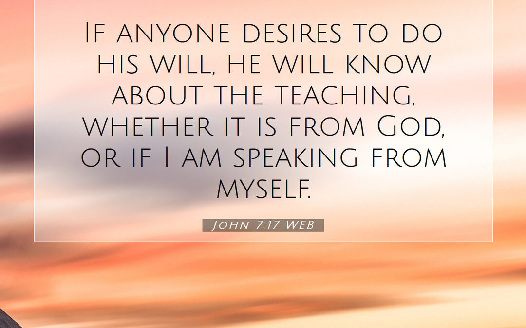 Doing God’s Will