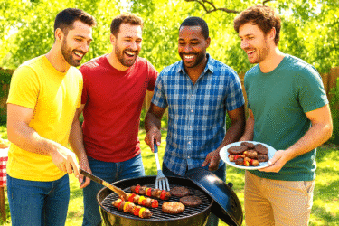 Backyard BBQ with Friends and Grill (1)