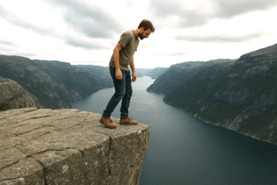 Standing too close to the edge