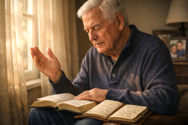 ChatGPT Image Jan 2, 2026, 06_25_27 PM Praying while reading the bible